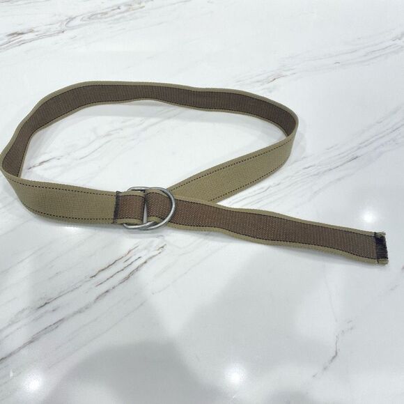 Men's Reversible Military Green Fabric Belt Adjustable - Picture 5 of 5